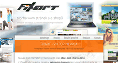 Desktop Screenshot of fixart.cz