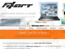 Tablet Screenshot of fixart.cz